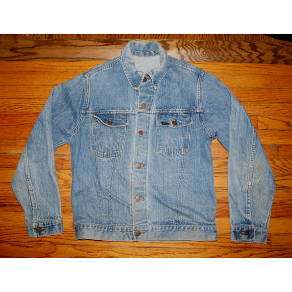 Vintage 70s Sears Roebuck Jacket Mens M 42 Workwear Selvedge Denim 